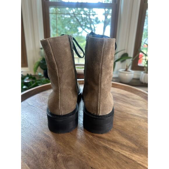 AllSaints NWT Dusty Cap Toe Lug Sole Combat Suede Boot Sz. US 9/EU 39 - Picture 5 of 10